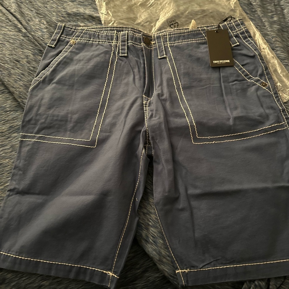 True Religion Navy Men's Shorts